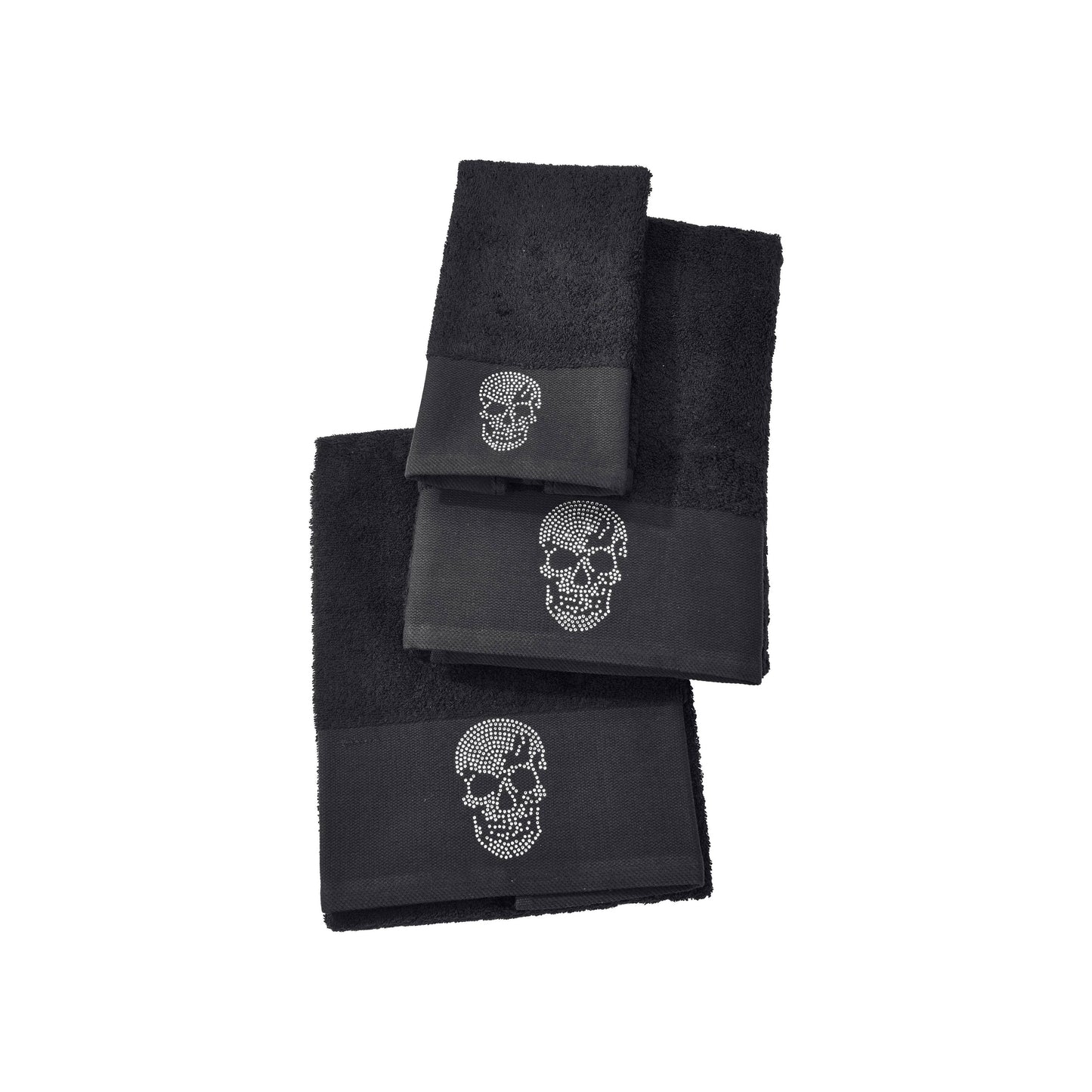 SKULL Rhinestone bath towel 70x140cm