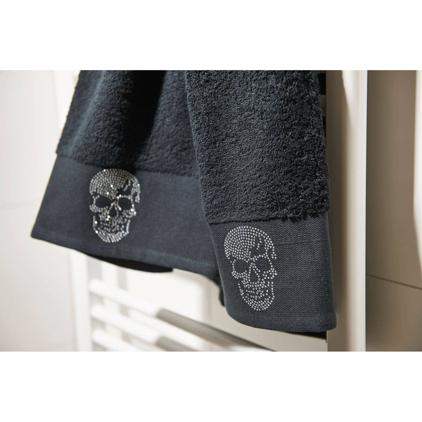 SKULL Rhinestone bath towel 70x140cm