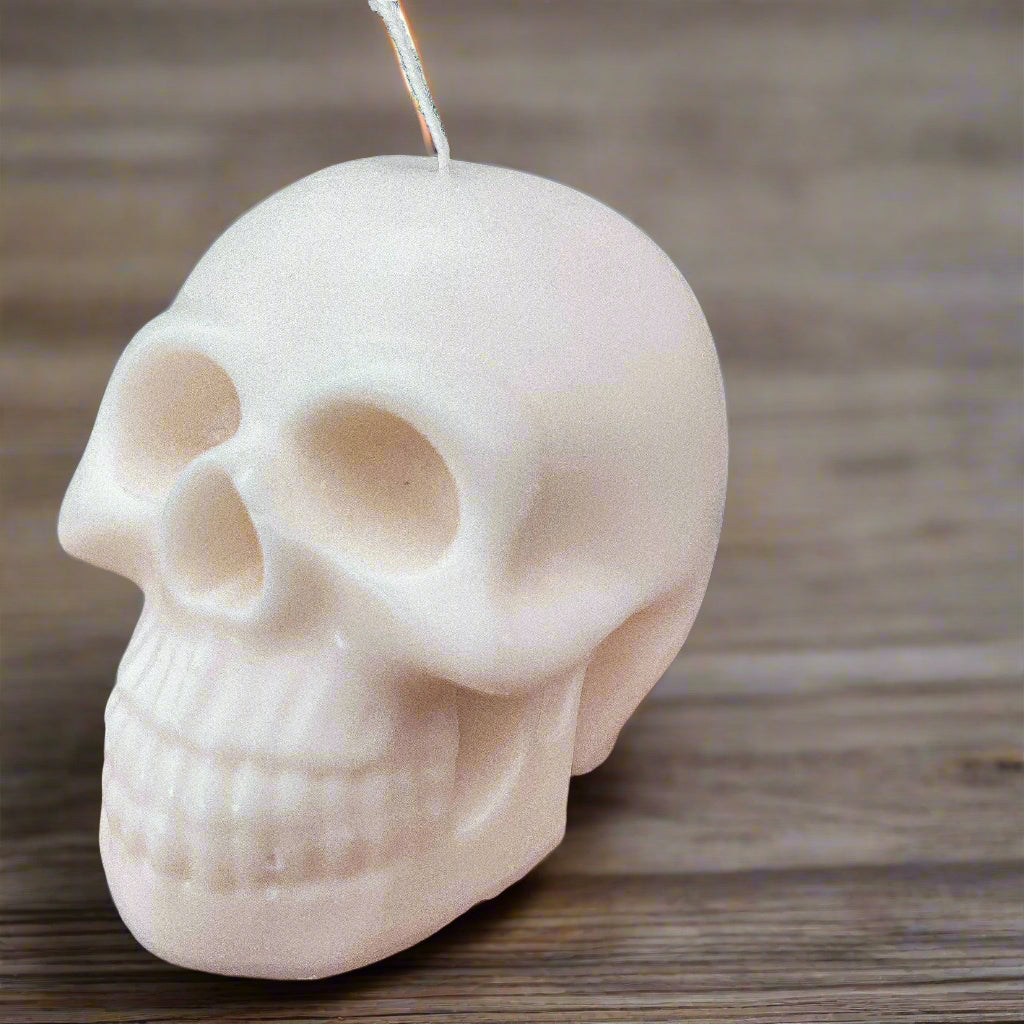 SKULL vegan candle